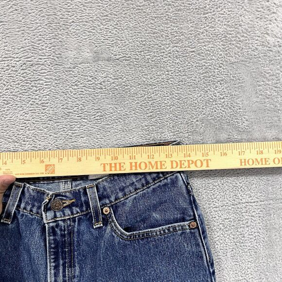 VTG Levis 512 Jeans Womens 11 Blue Slim Tapered High Rise Made in USA 90s Denim - Picture 5 of 11